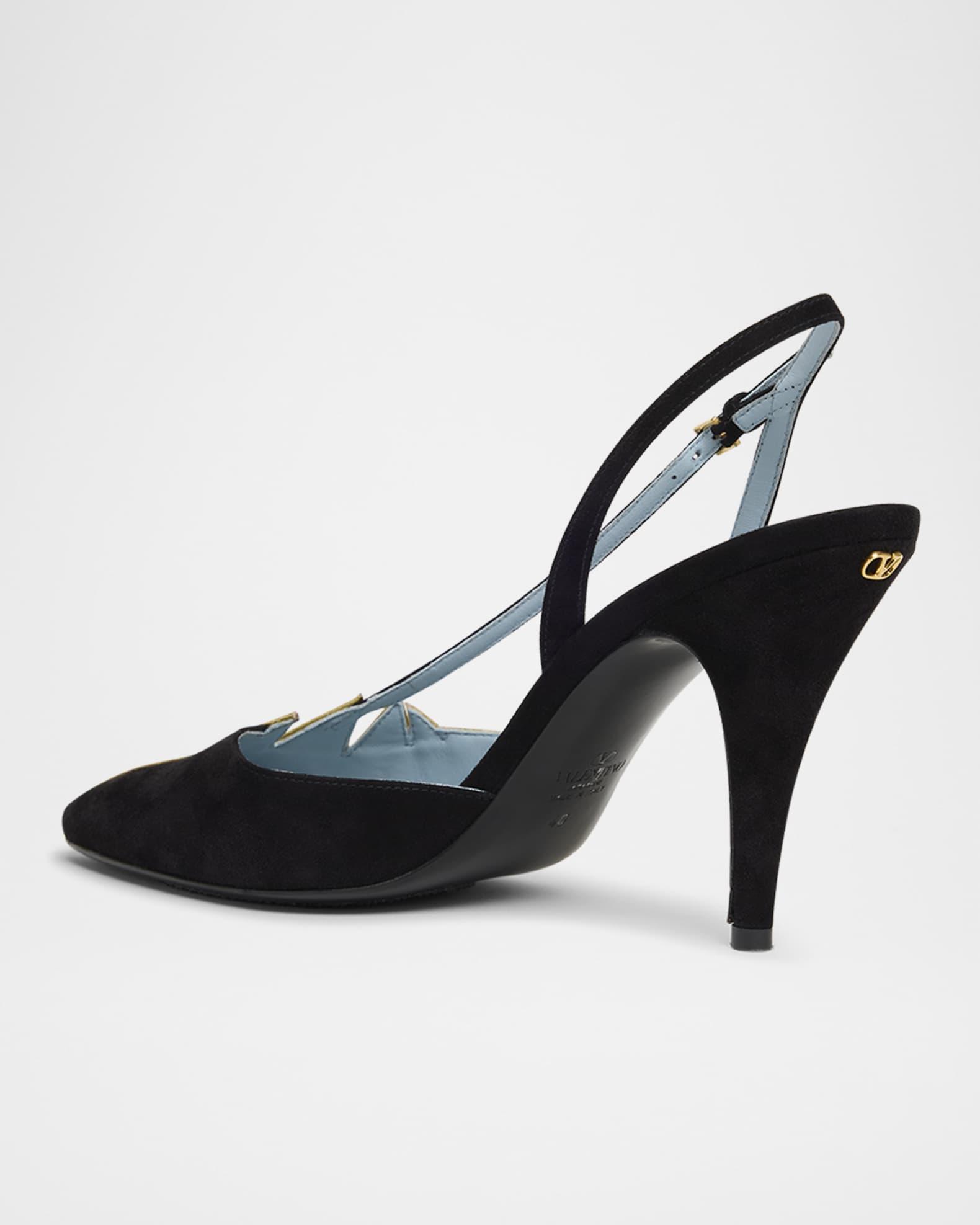 Foliage Slingback Pumps Product Image