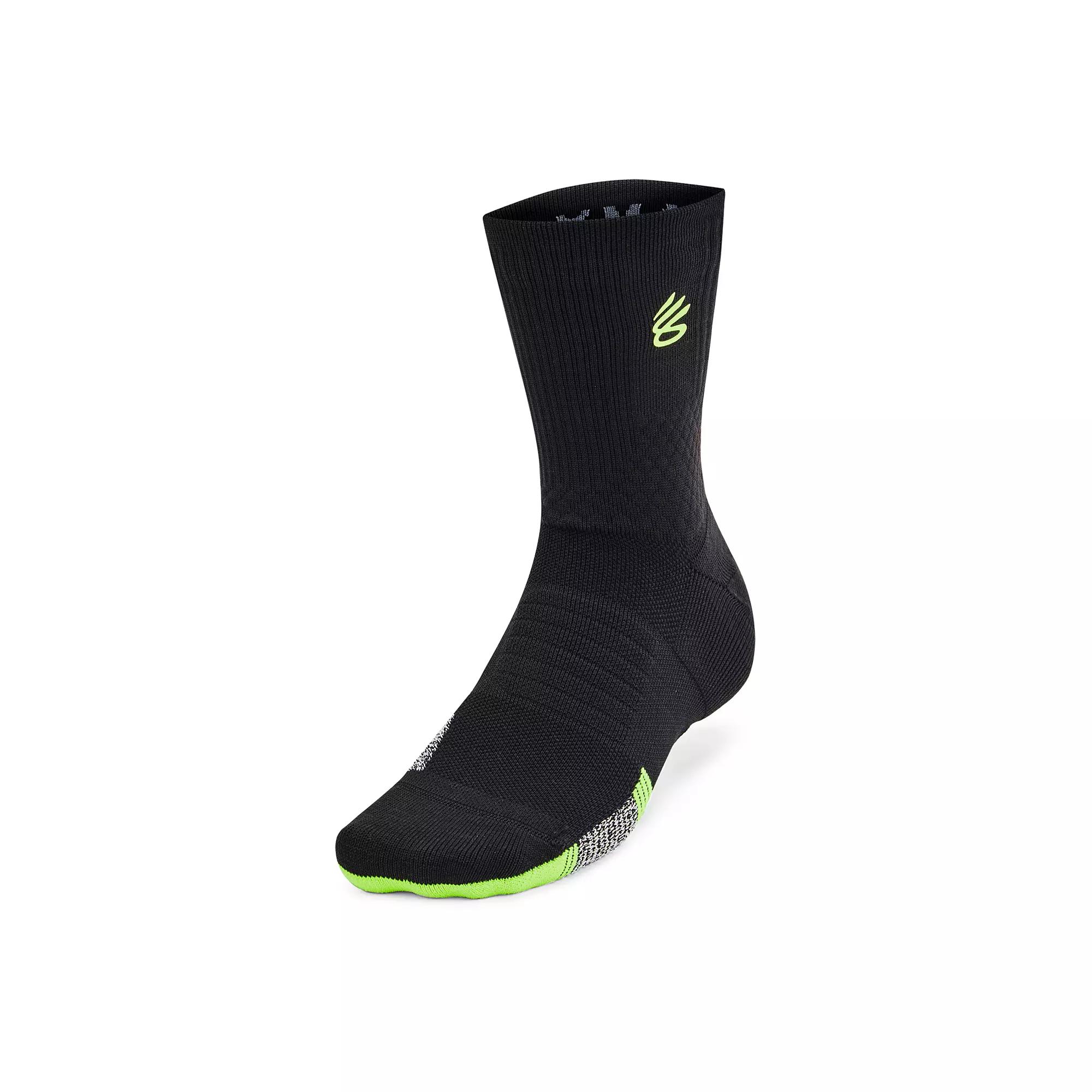 Men's Under Armour Curry ArmourDry™ Playmaker Mid-Crew Socks,  Product Image