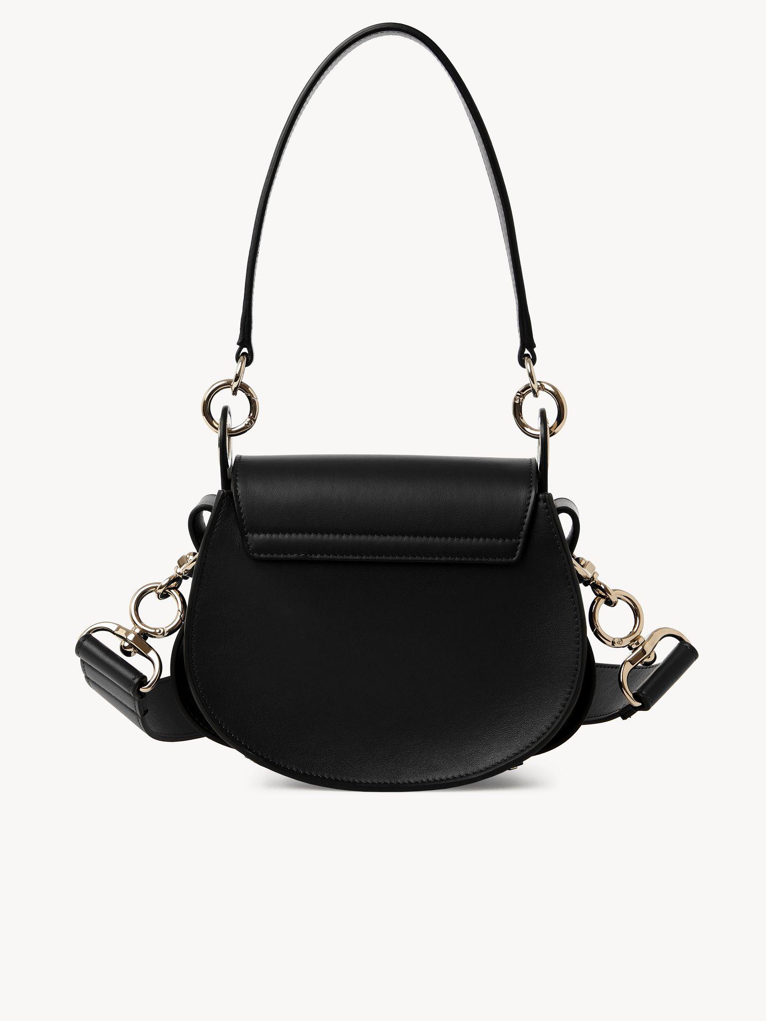 Small Tess bag in shiny & suede leather Product Image