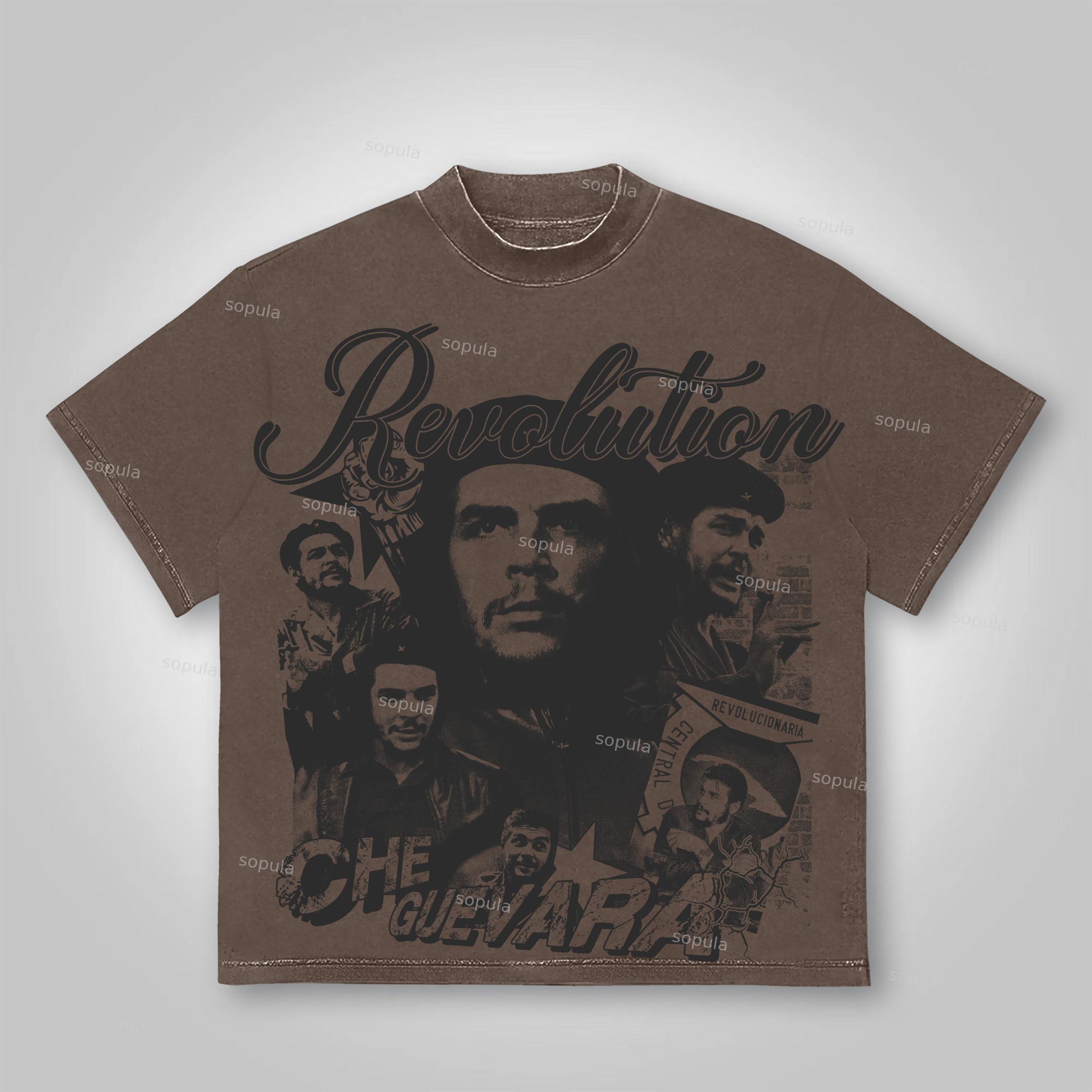 Sopula 2025 Stay Humble, Bro Vintage Street Head Graphic Cotton T-shirt Product Image