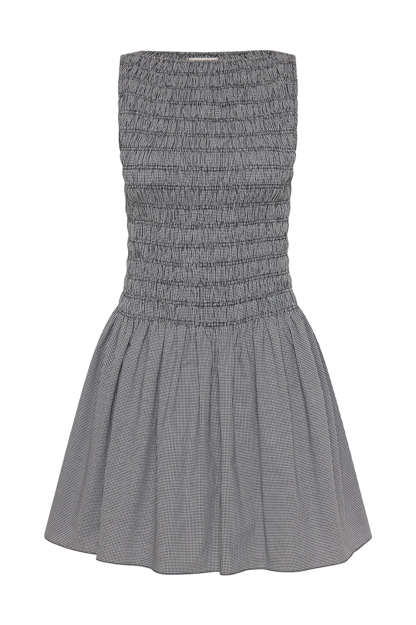 Noa Mini Dress Gingham Black - Final Sale Product Image
