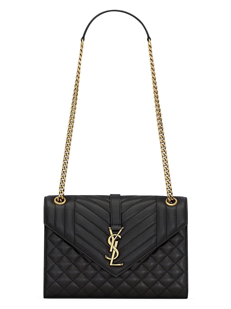 Womens Envelope Medium Shoulder Bag in Matelass Lambskin Product Image