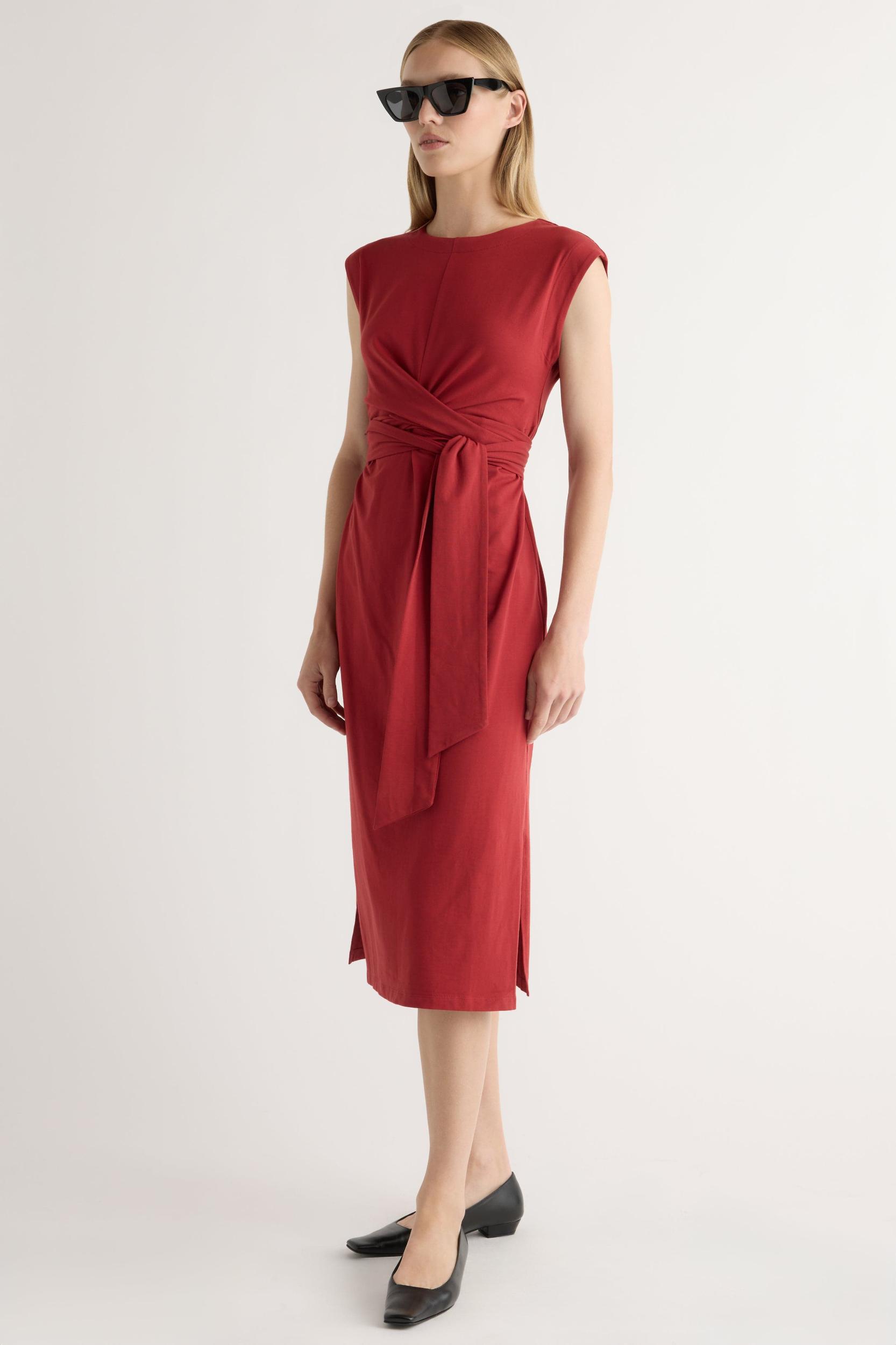 Fei Tie-Front Organic Cotton Dress Product Image