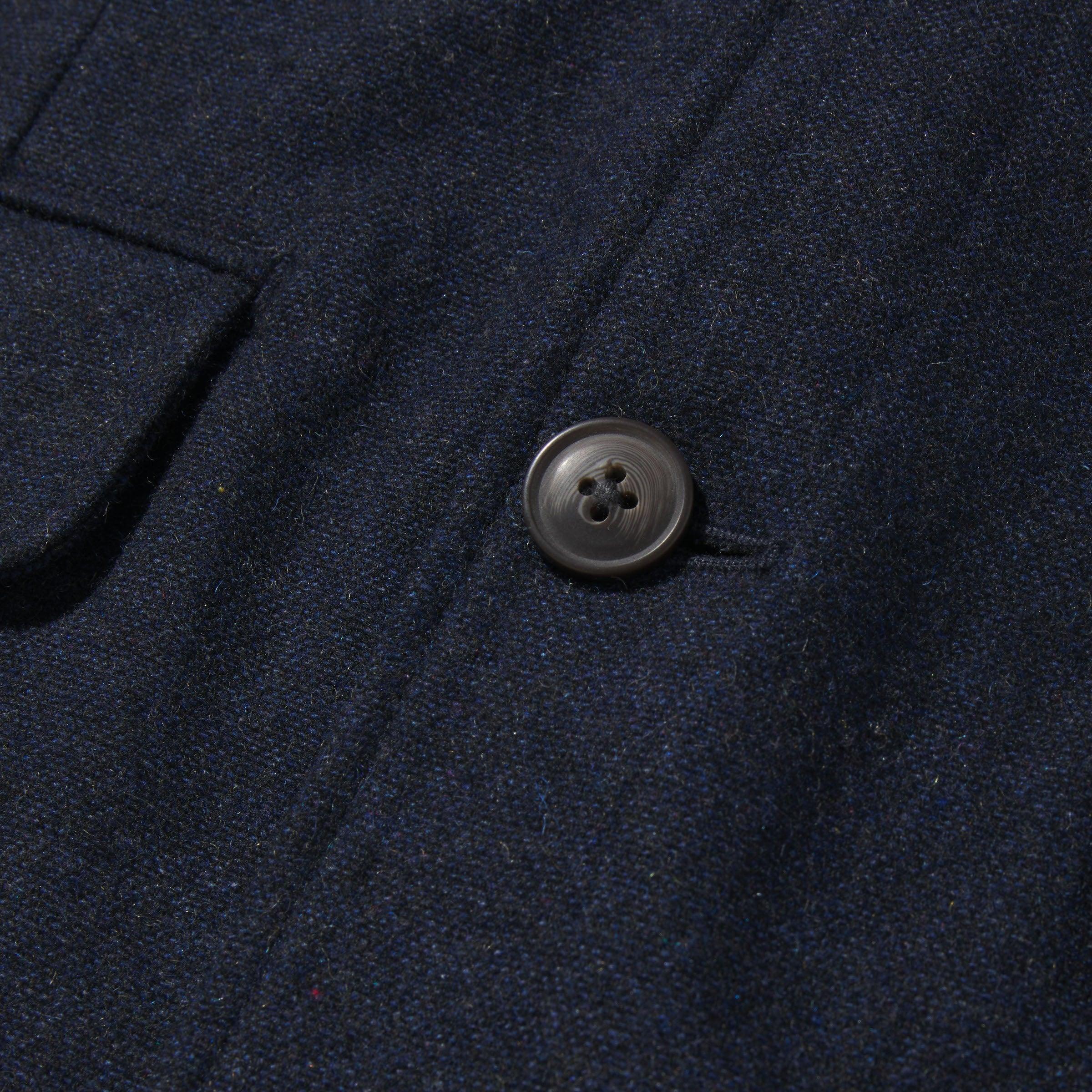 Hopsack Midweight Wool Blazer - Navy Product Image