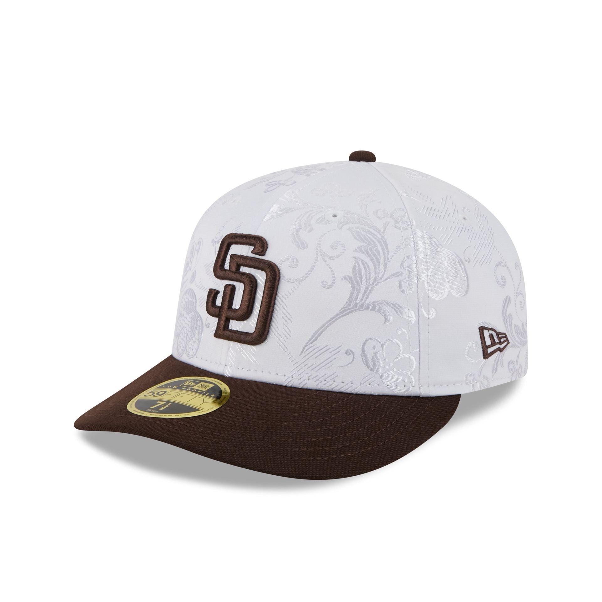 San Diego Padres Floral Shine Low Profile 59FIFTY Fitted Hat Male Product Image