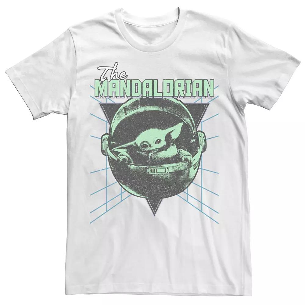 Men's Star Wars The Mandalorian Grogu Distressed Graphic Tee,  Product Image
