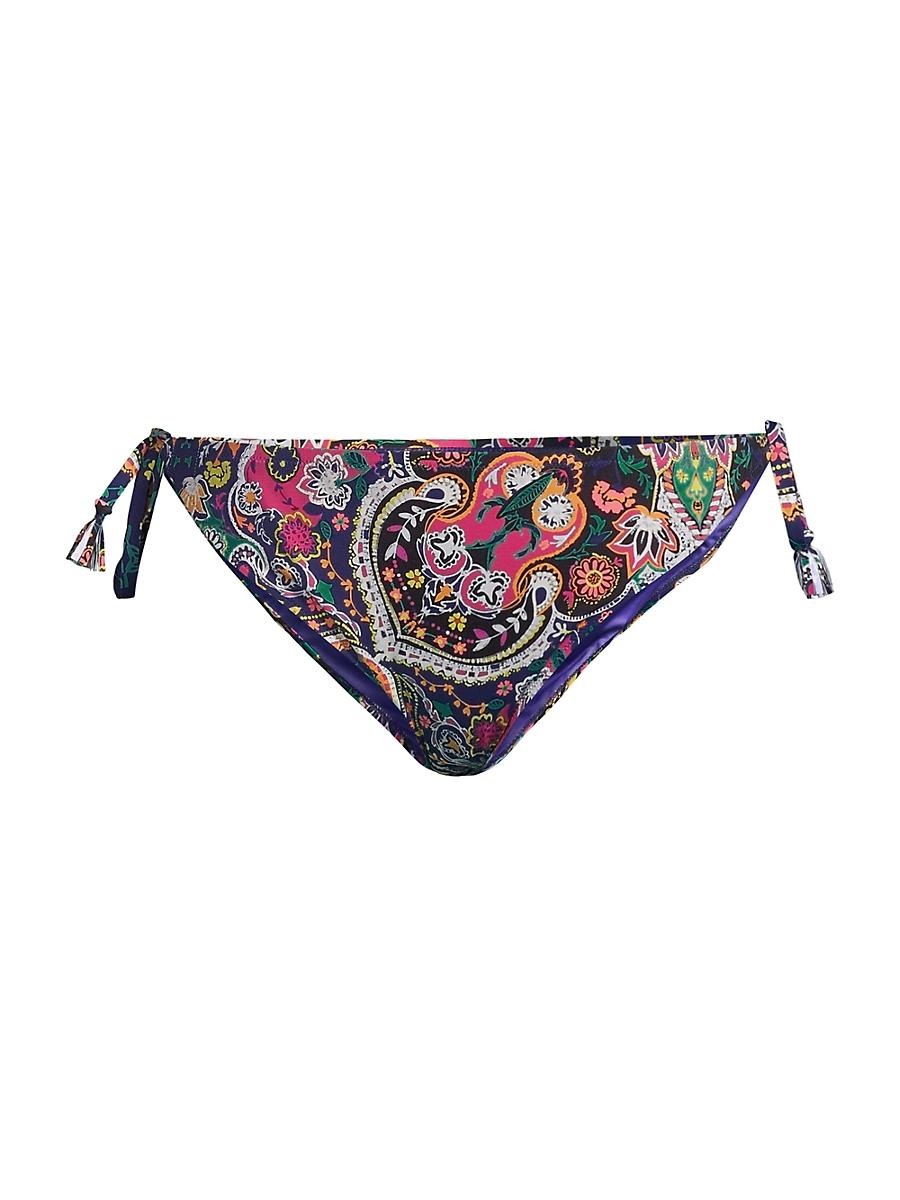 Womens Hannah Printed String Bikini Bottom - Product Image