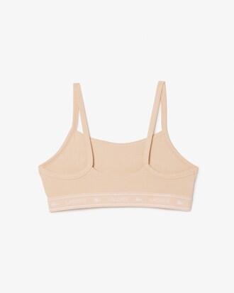 Stretch Cotton Logo Band Bralette Product Image
