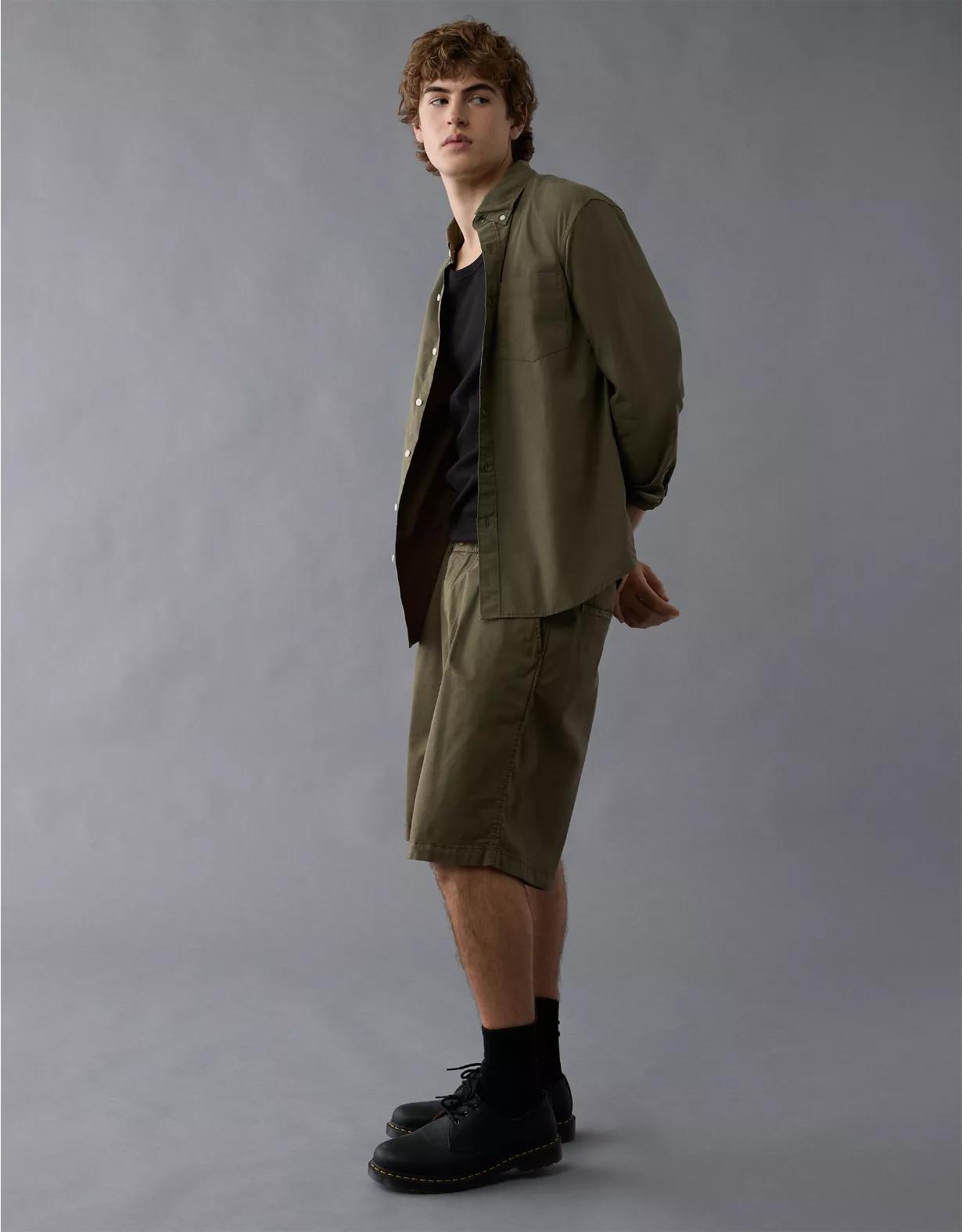 AE Everyday Poplin Button-Up Shirt Product Image