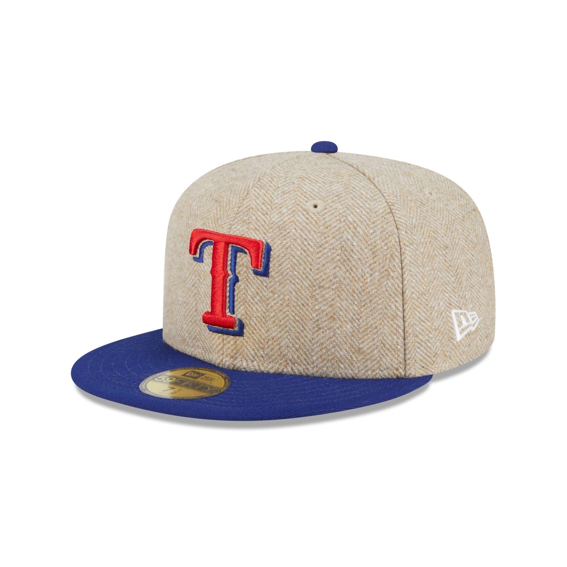 Texas Rangers Herringbone Moon 59FIFTY Fitted Hat Male Product Image