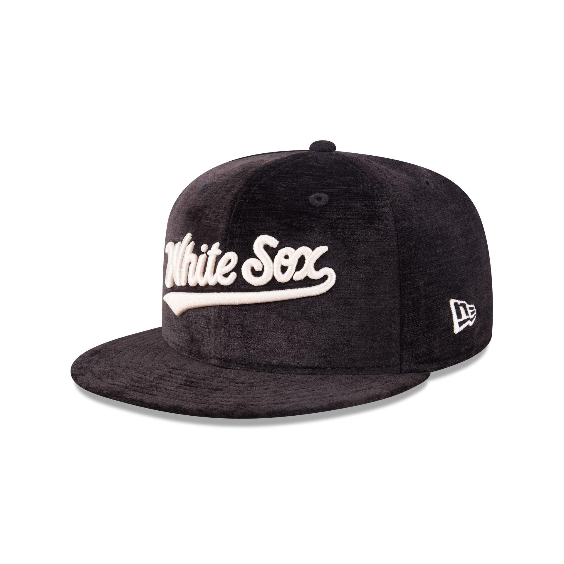Chicago White Sox Black Velvet 59FIFTY Fitted Hat Male Product Image