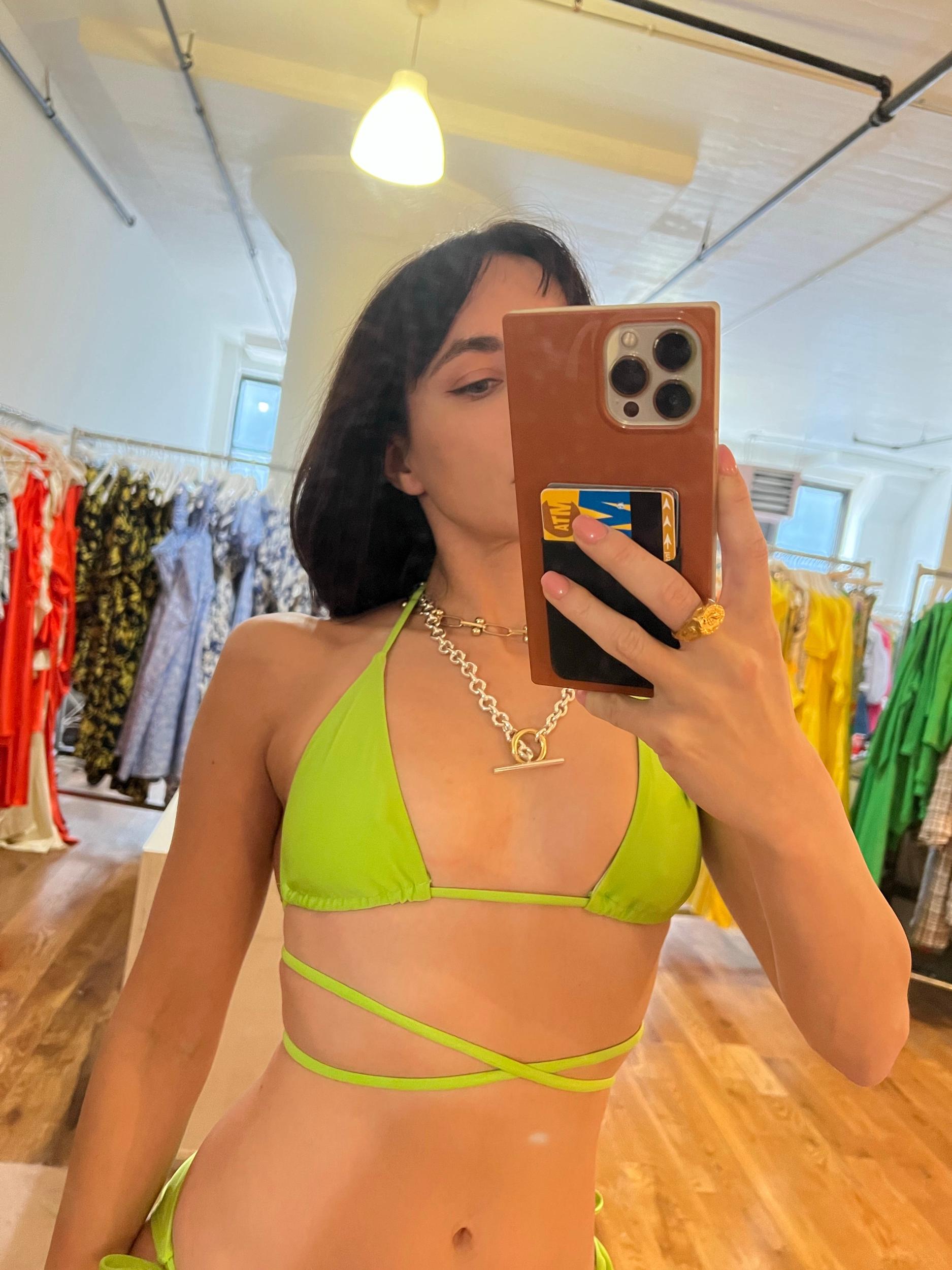 String Bikini Bottom - Limon Product Image