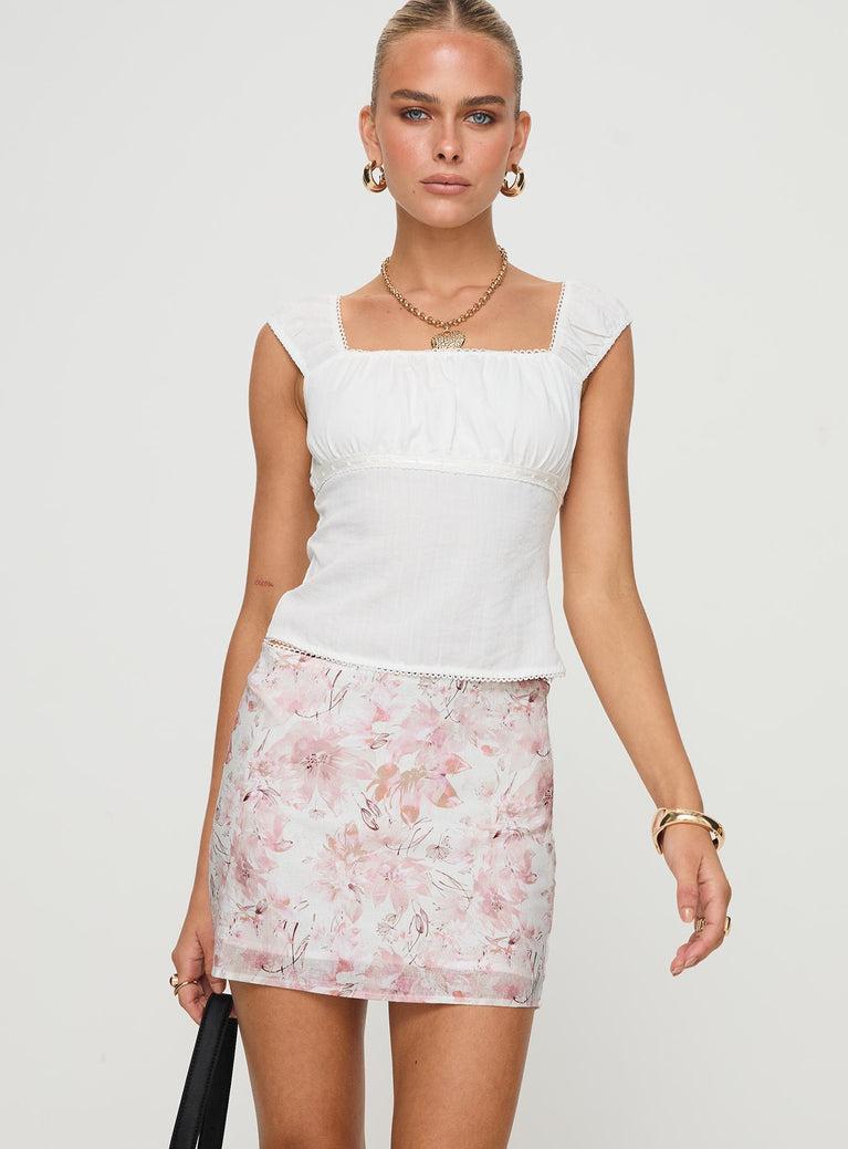 Gemelli Mini Skirt Floral Product Image