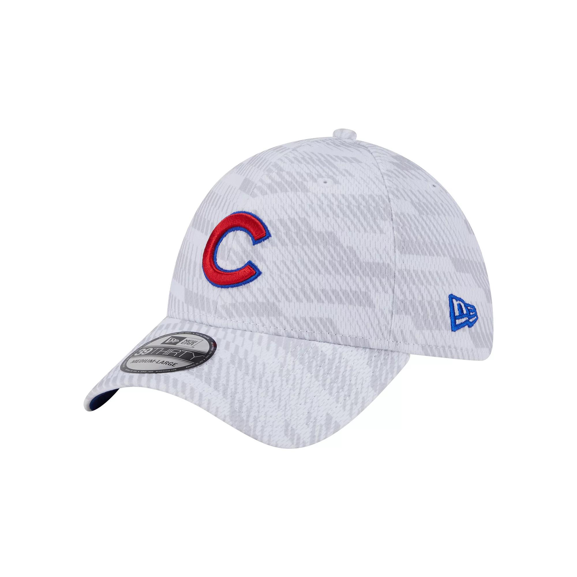 Men's New Era  White Chicago Cubs Graded 39THIRTY Stretch Fit Hat, Size: Small/Medium Product Image