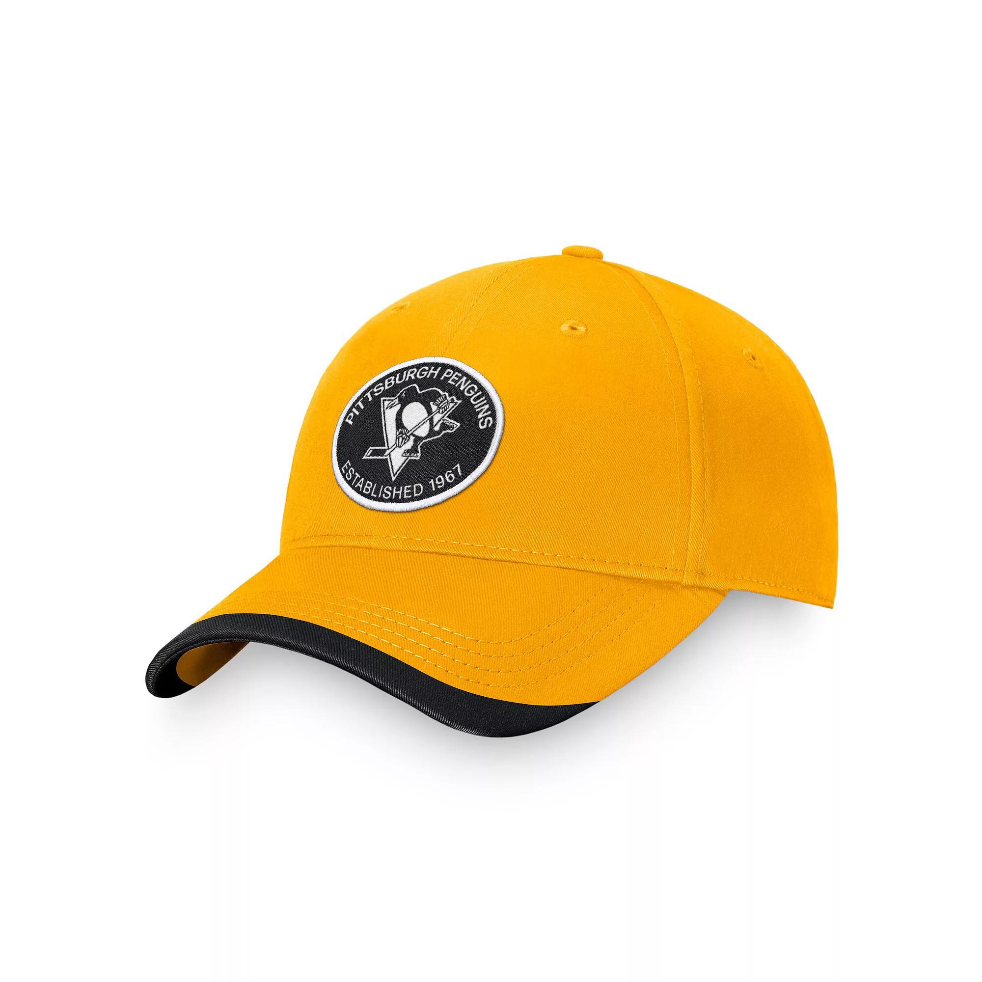 Men's Fanatics Branded Gold Boston Bruins Fundamental Adjustable Hat Product Image