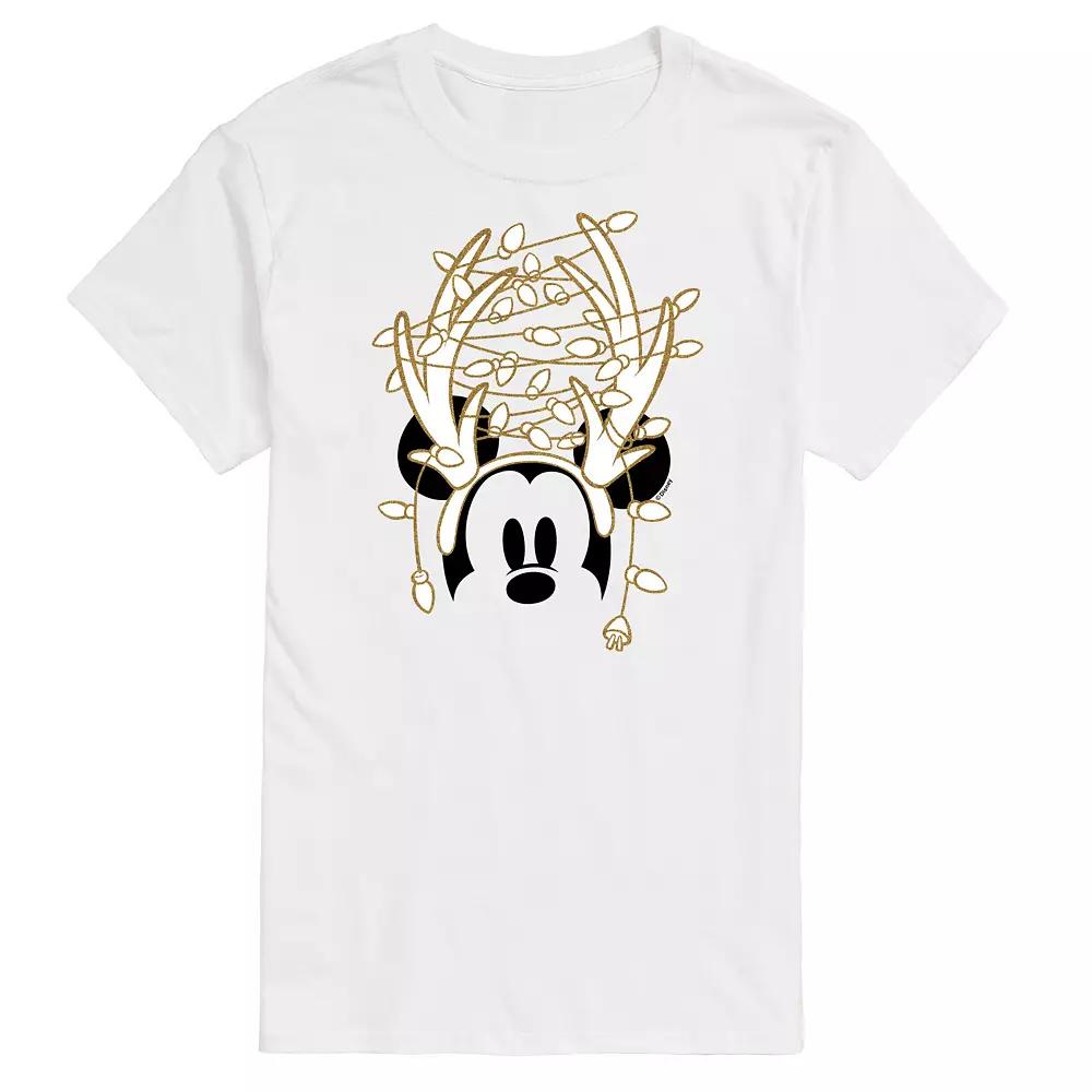Disney's Big & Tall Mickey Antlers Graphic Tee, Men's,  Product Image