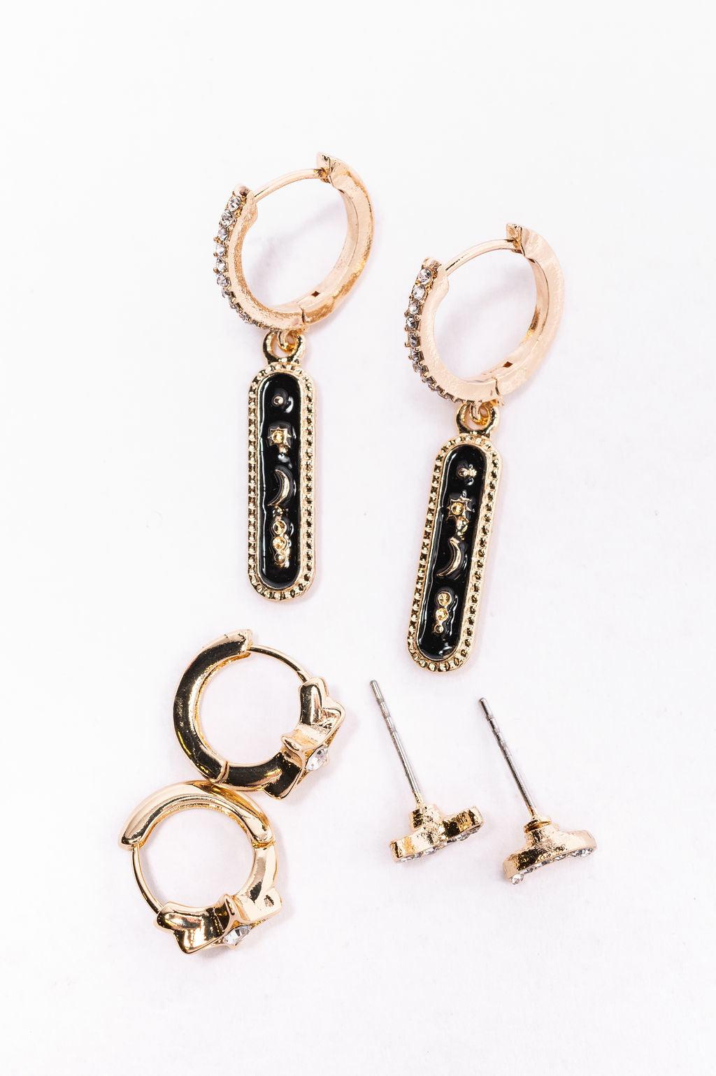 Celestial Gold Earring Set FINAL SALE Product Image