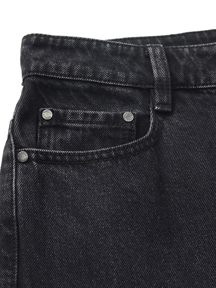 Glitter High-Waisted Straight Women Jeans Product Image