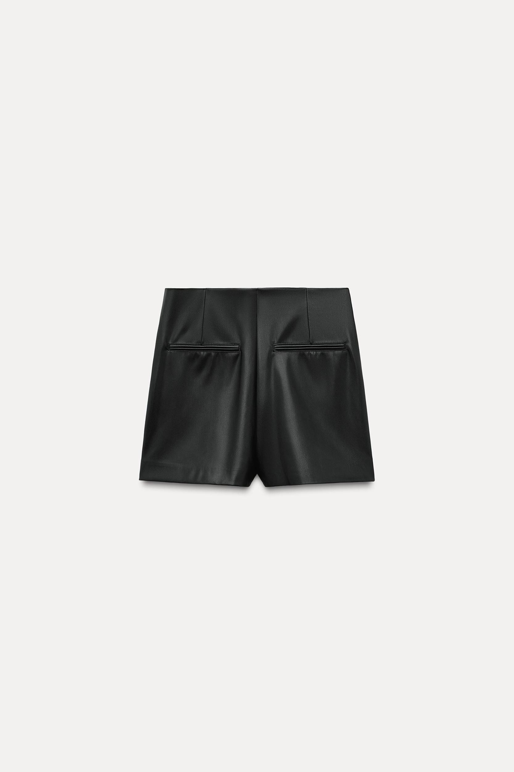 FAUX LEATHER SKORT Product Image