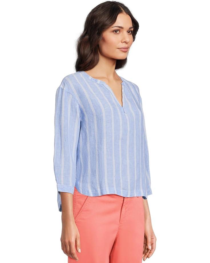 Cotton Linen Tee Splitneck Product Image