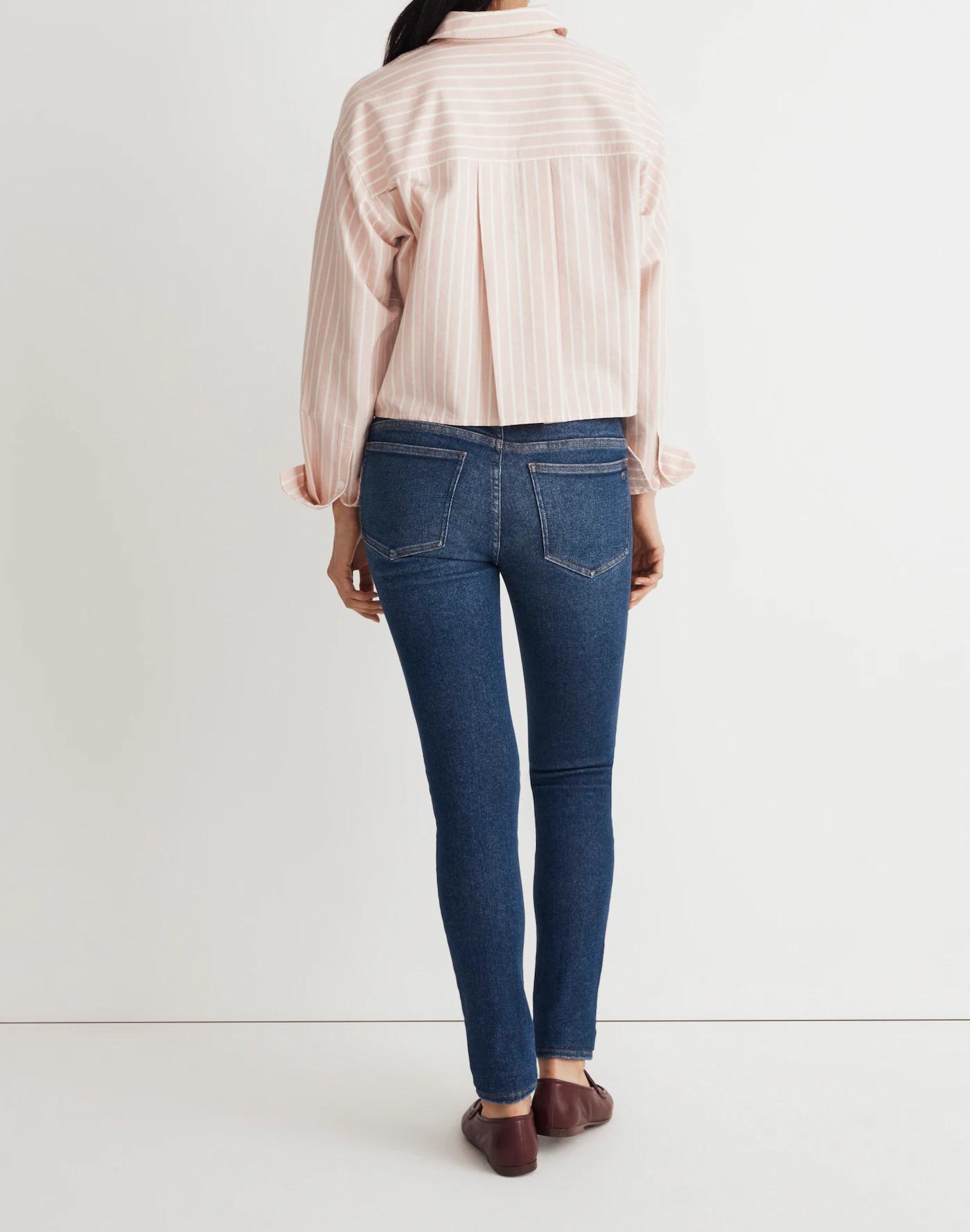 Maternity Over-The-Belly High-Rise Skinny Jeans in Smithley Wash Product Image