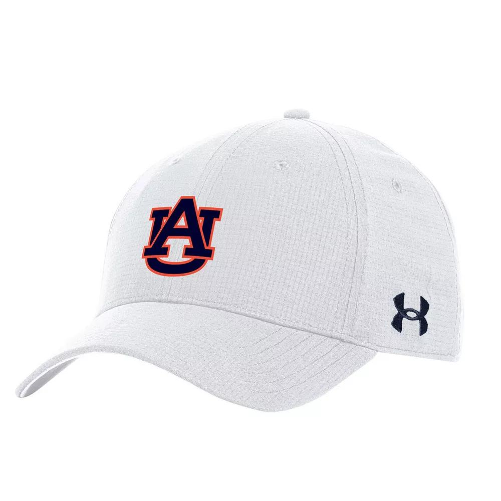 Men's Under Armour  White Auburn Tigers Sideline Performance Adjustable Hat Product Image