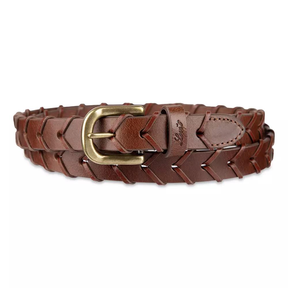 Women's Levi's® Fully Adjustable Skinny Braided Belt, Size: Small, Lt Brown Product Image