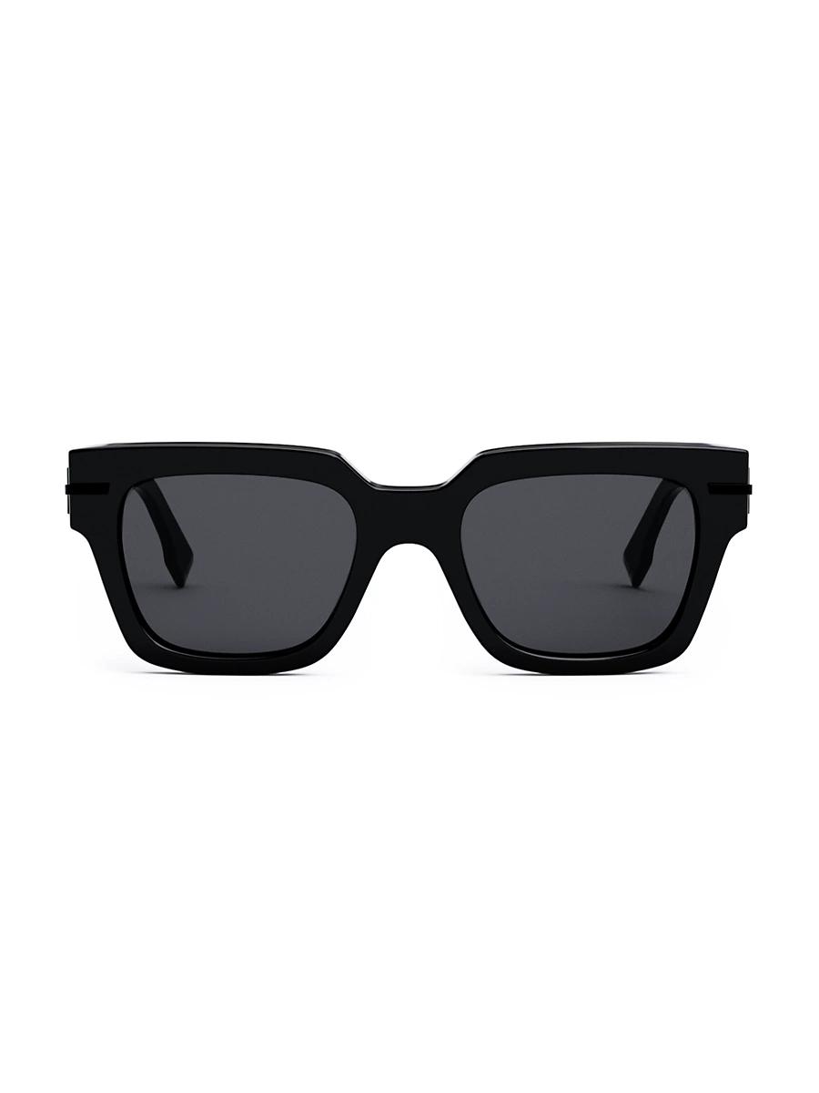 Mens Signature 50MM Rectangular Sunglasses Product Image
