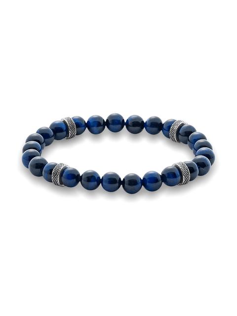 Semi Precious Bead Bracelet - Navy Product Image