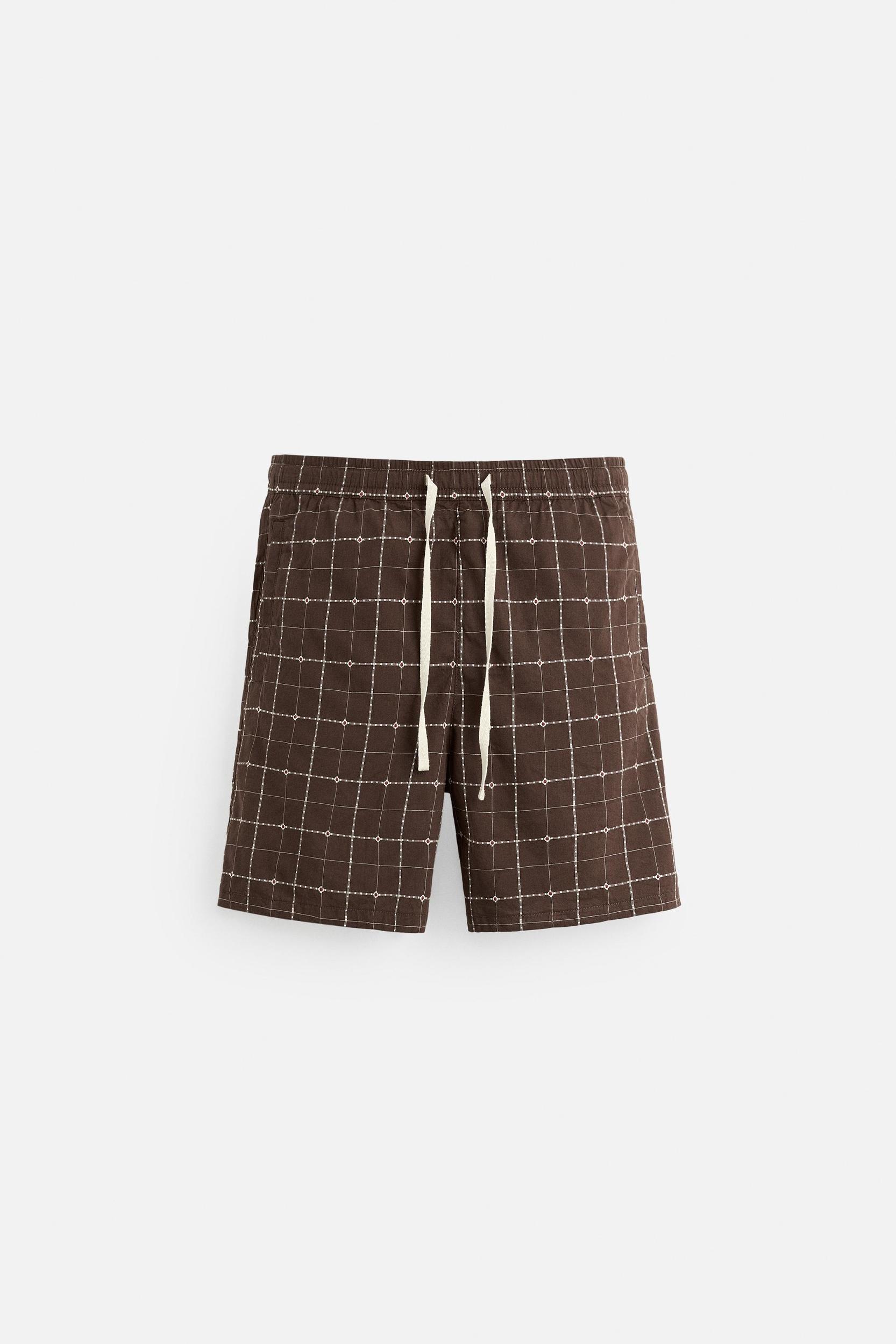 CHECKED JACQUARD SHORTS Product Image