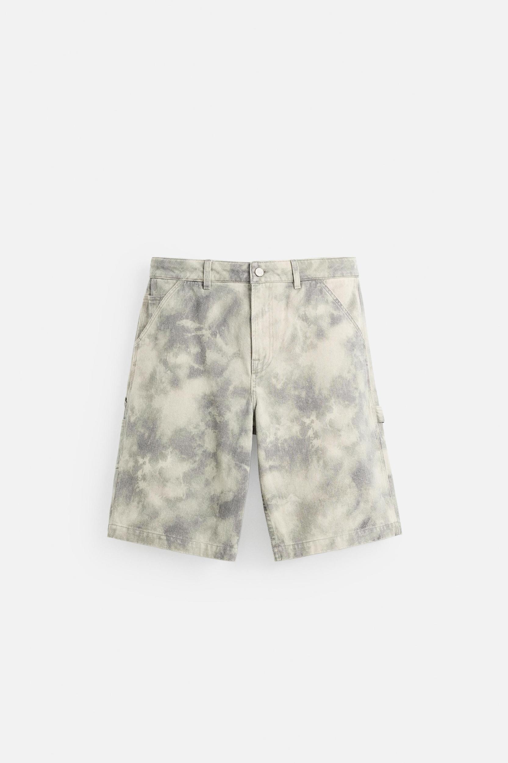 ABSTRACT PRINT CARPENTER POCKET SHORTS Product Image
