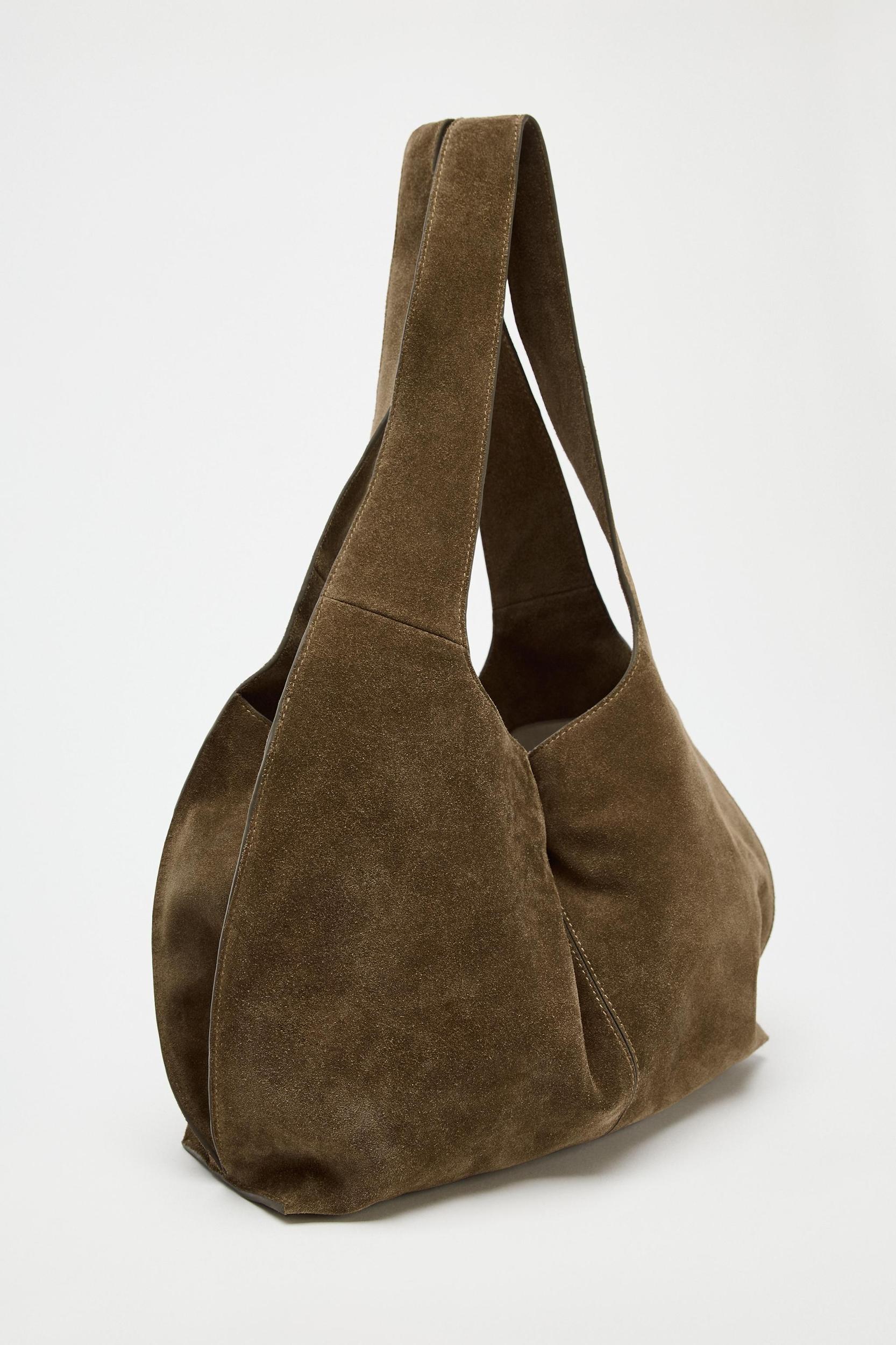 SPLIT LEATHER SHOULDER BAG Product Image