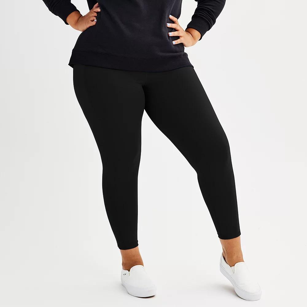 Plus Size Tek Gear Adaptive Ultrastretch High-Rise 7/8th Leggings, Womens Product Image