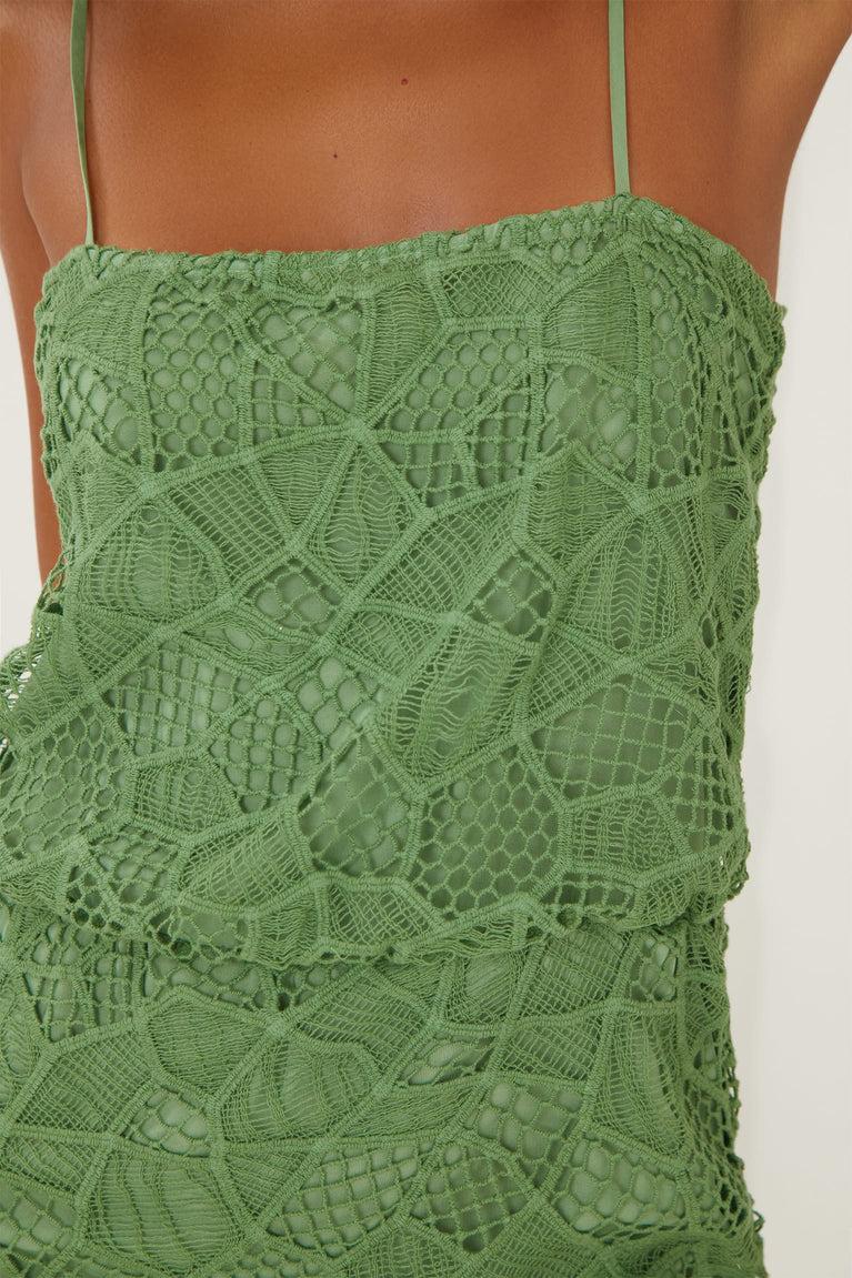 Hollie Short Dress - Aloe Product Image