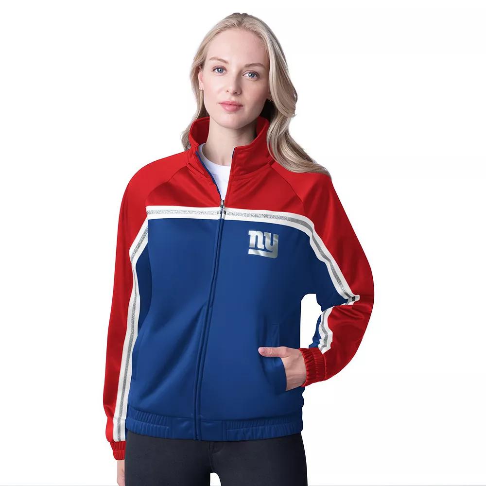 Women's G-III 4Her by Carl Banks Royal New York Giants Post Game Full-Zip Track Jacket,  Product Image