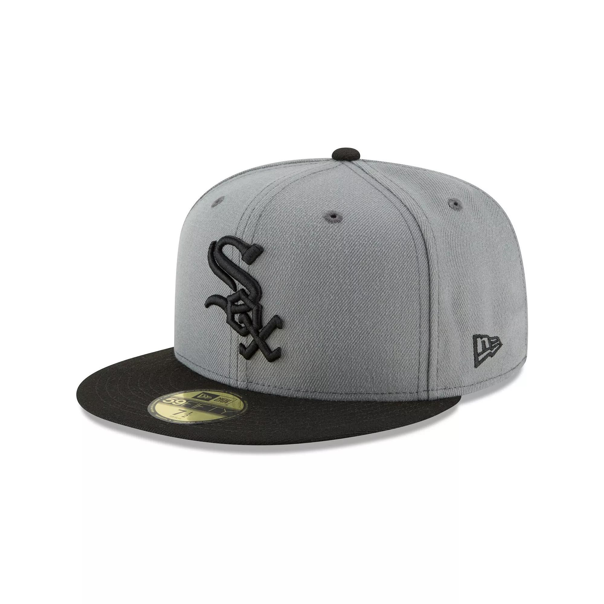 Men's New Era Gray/Black Chicago White Sox Two-Tone 59FIFTY Fitted Hat,  Product Image