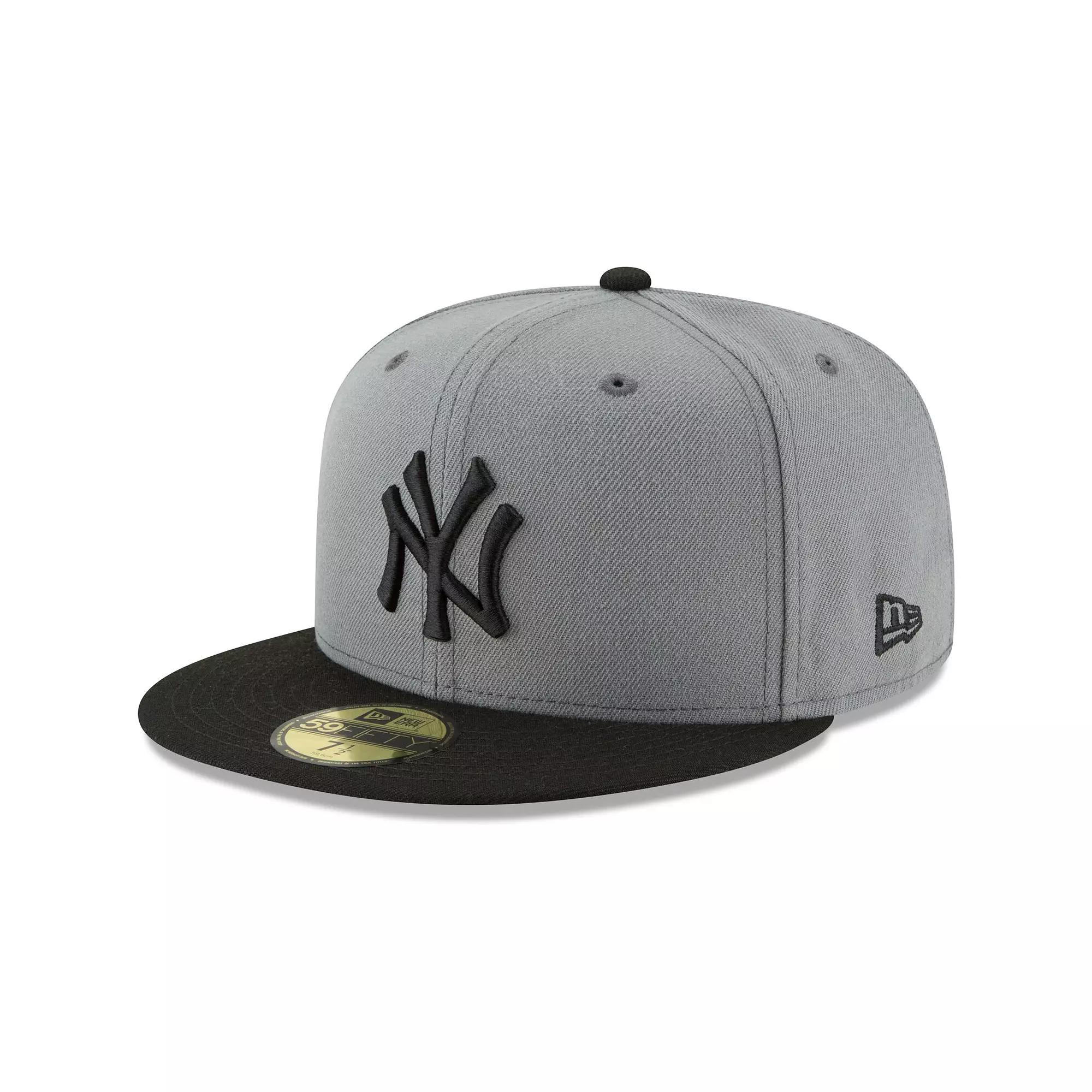 Men's New Era Gray/Black New York Yankees Two-Tone 59FIFTY Fitted Hat,  Product Image