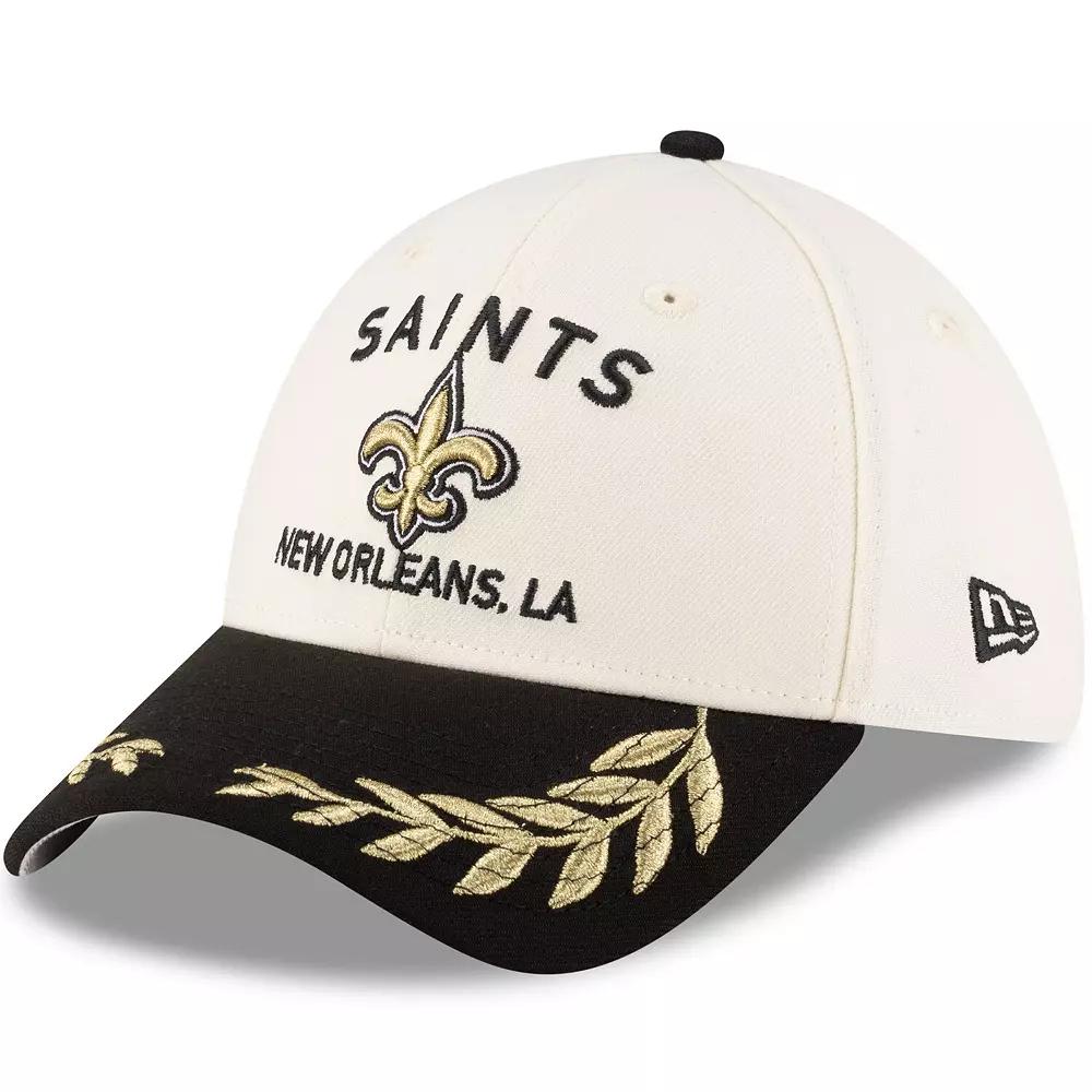 Men's New Era Cream/Black New Orleans Saints 2025 NFL Draft 39THIRTY Flex Hat,  Product Image