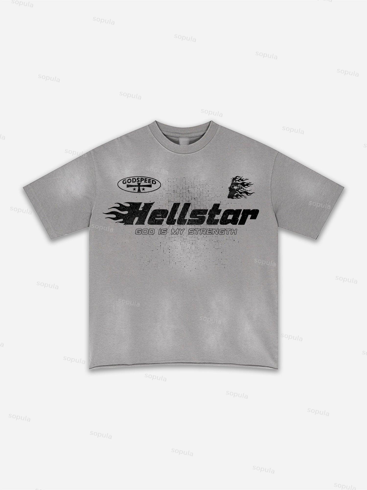 Fly By Choice X Spacestation Graphic Print Washed T-shirt Product Image