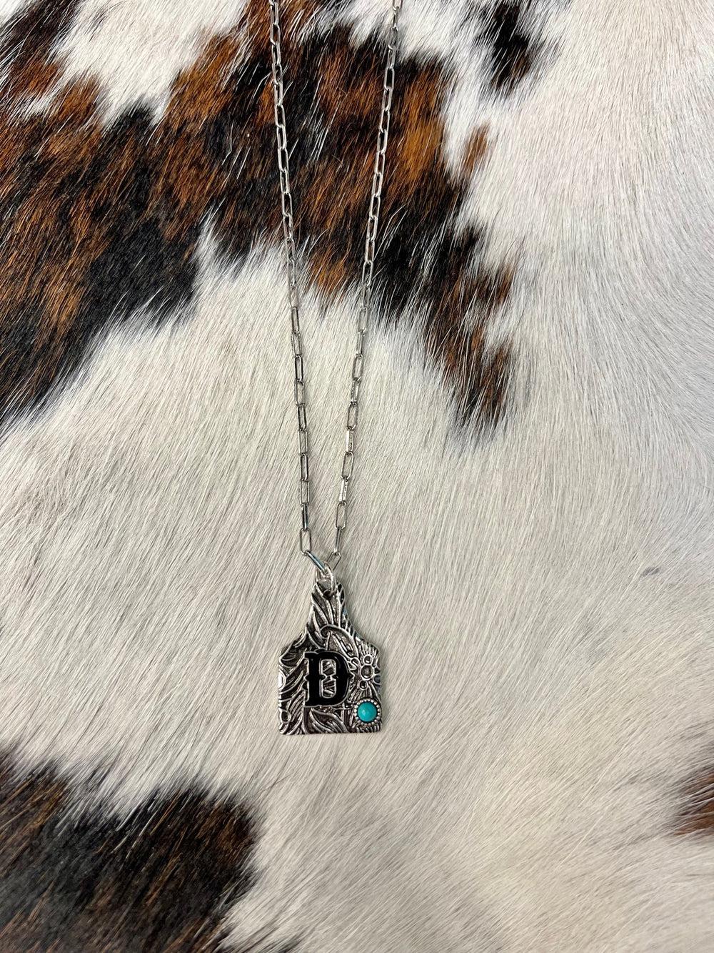 Initially Tagged Letter Necklace Product Image