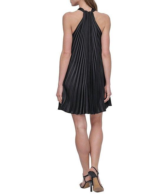 DKNY by Donna Karan Sleeveless Pleated Shift Dress Product Image