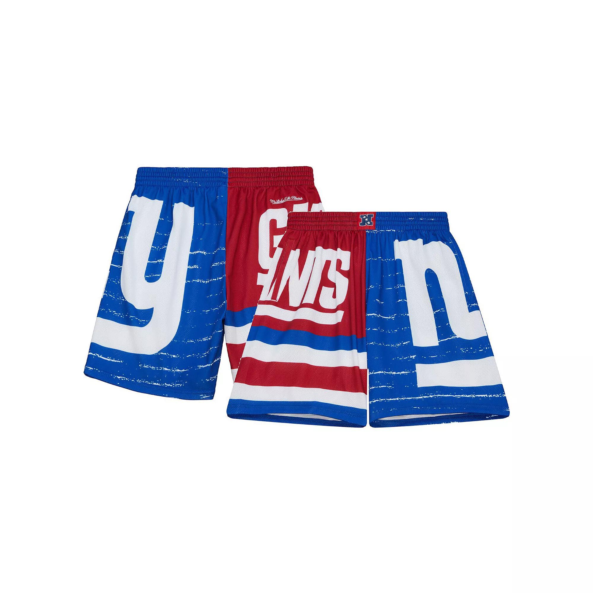 Men's Mitchell & Ness Royal New York Giants Jumbotron 3.0 Shorts, Size: 2XL, Blue Product Image