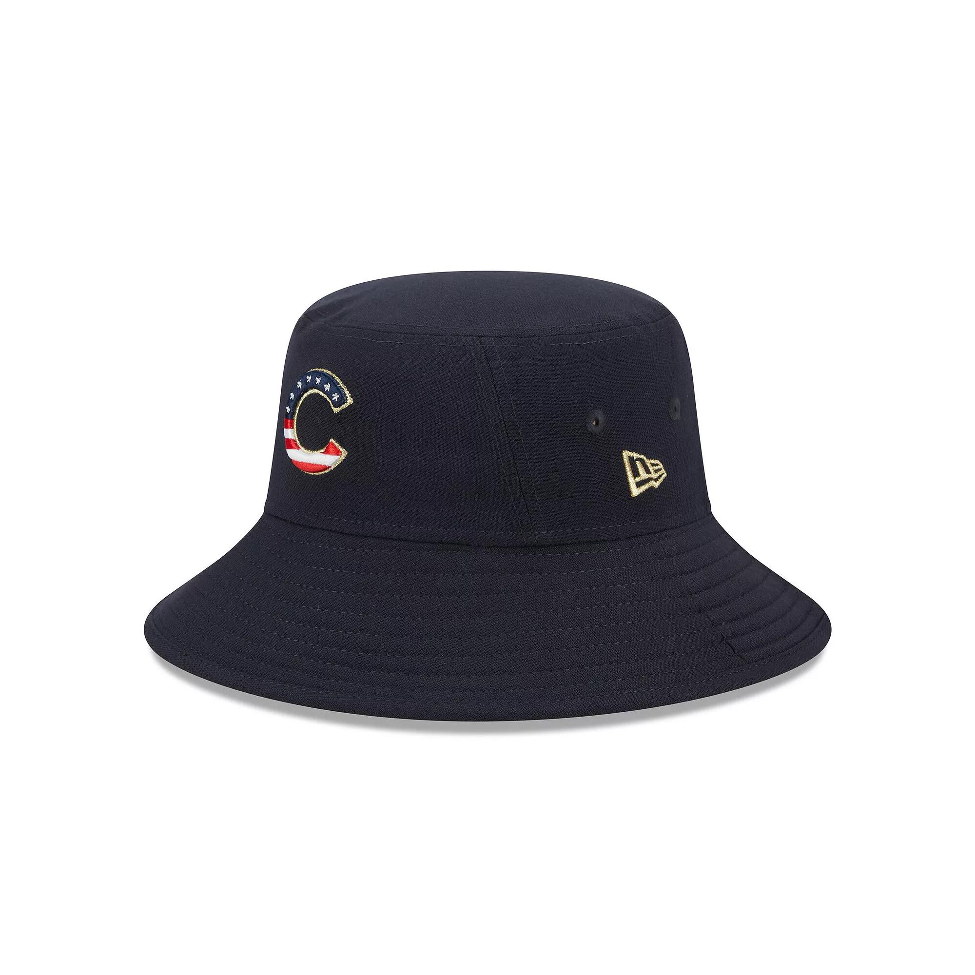 Men's New Era Navy Chicago Cubs 2023 Fourth of July Bucket Hat, Blue Product Image