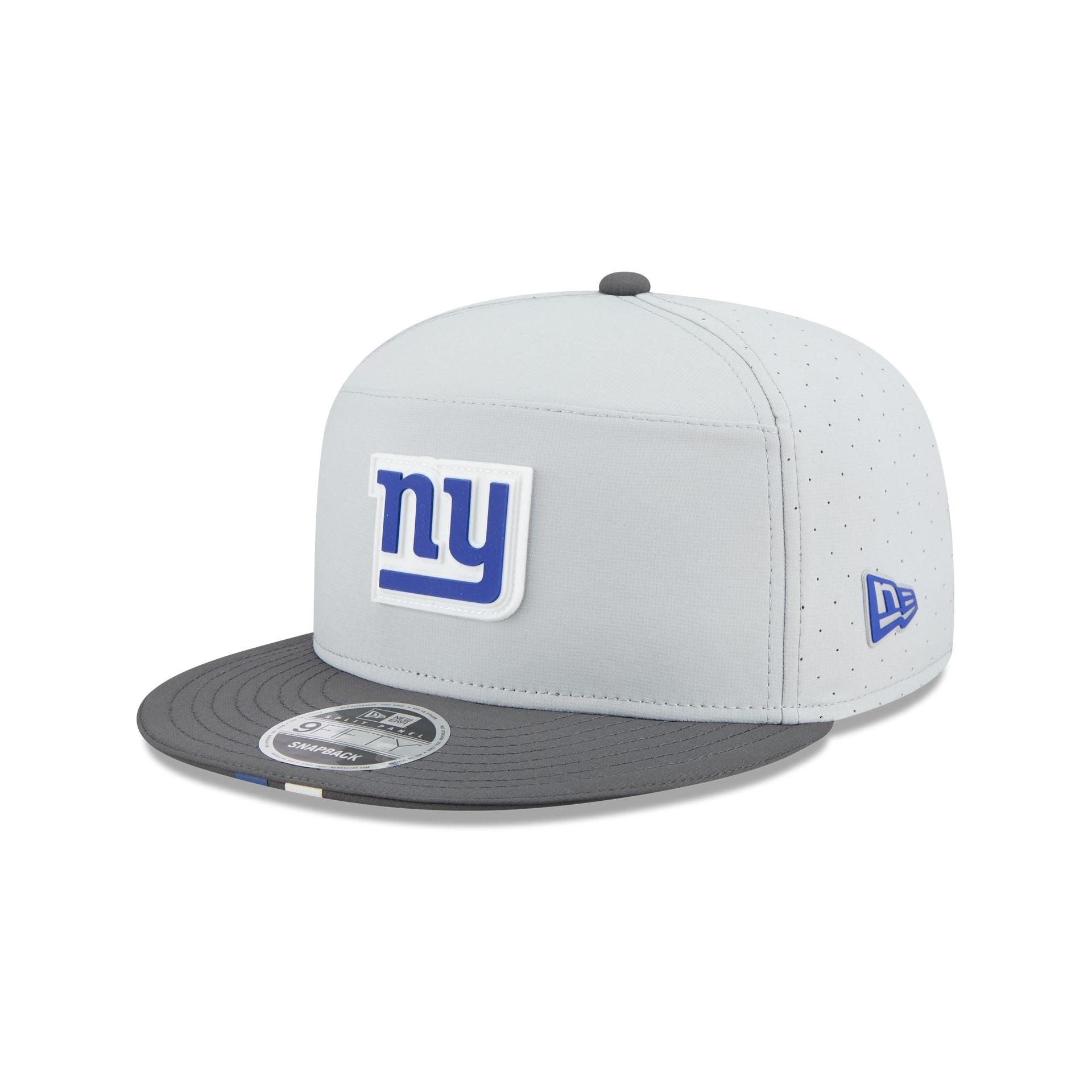 New York Giants 2025 Training Gray Split Panel 9FIFTY Snapback Hat Male Product Image