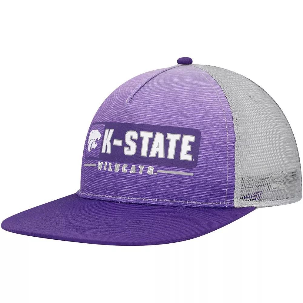 Men's Colosseum Purple/Gray Kansas State Wildcats Snapback Hat Product Image