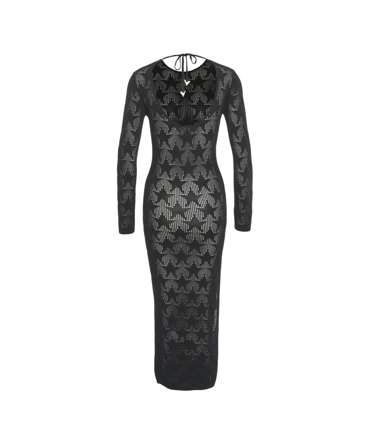 Open knit maxi dress Product Image