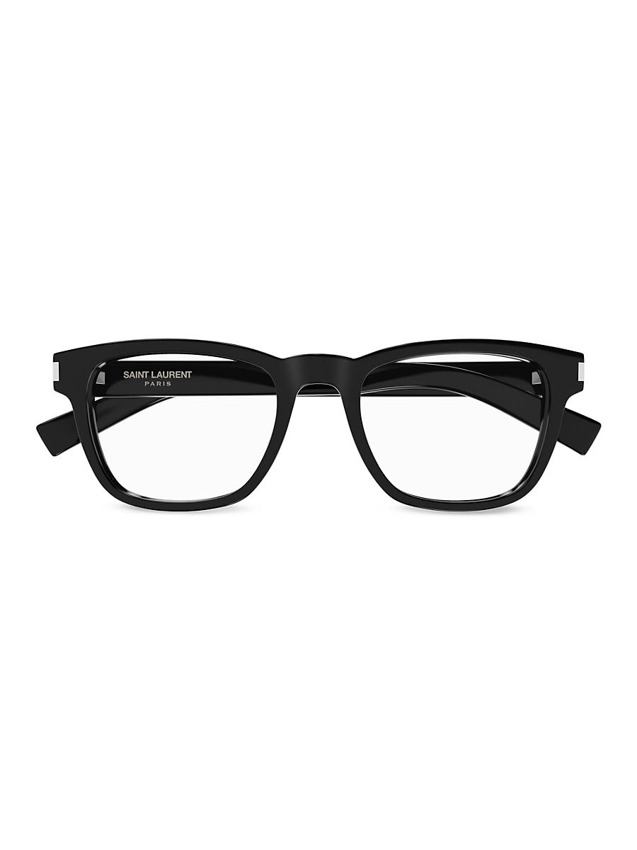 Mens Mid Naked Wire Core 52MM Square Eyeglasses Product Image