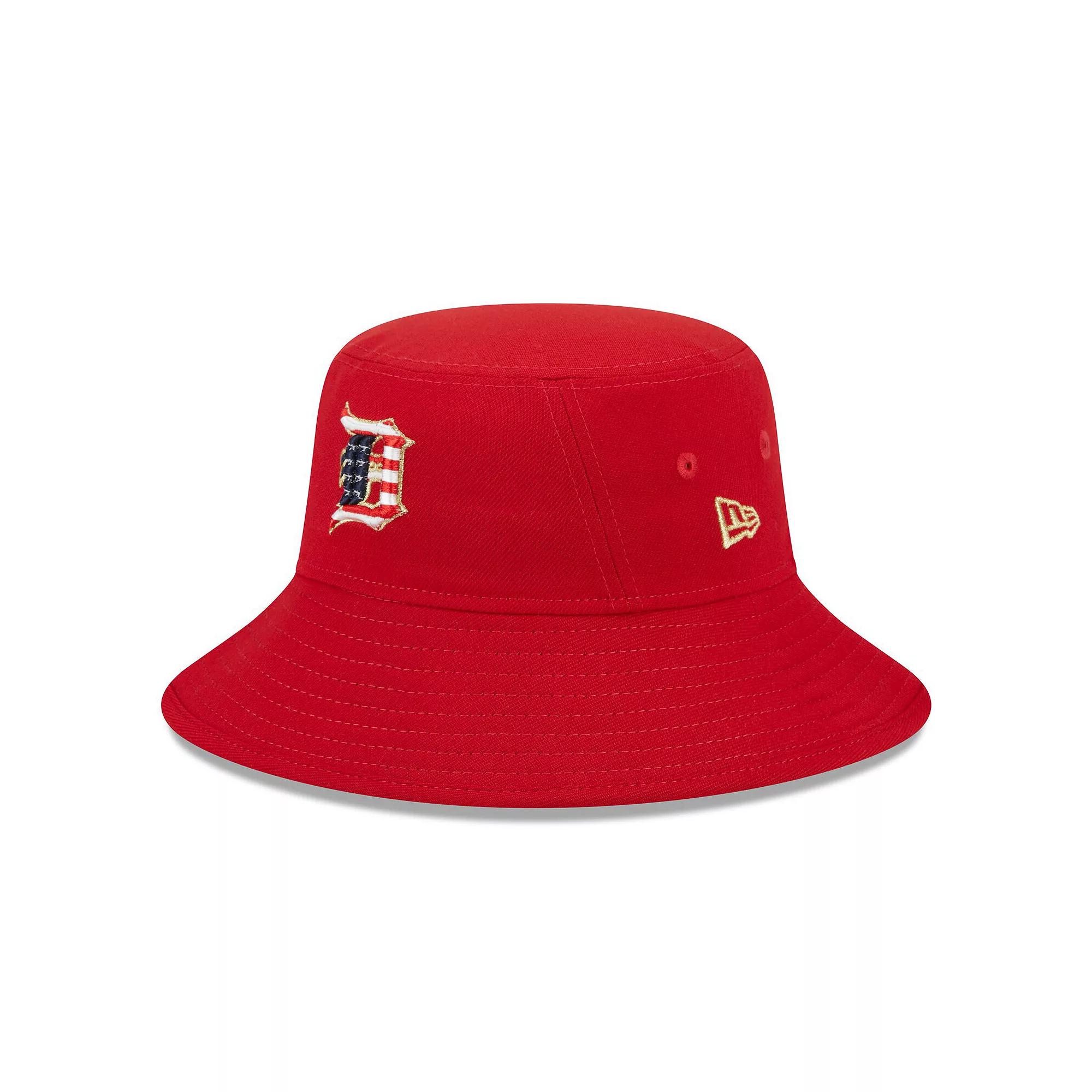 Men's New Era Red Detroit Tigers 2023 Fourth of July Bucket Hat Product Image