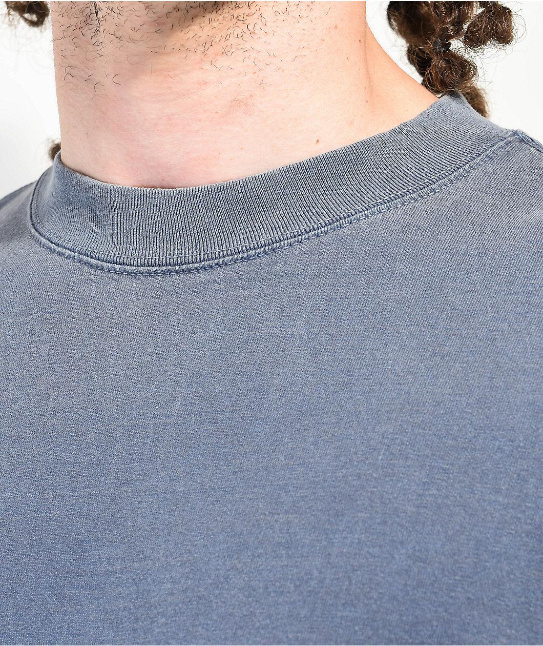 Shaka Wear Max Heavyweight Garment Dye Blue T-Shirt Product Image