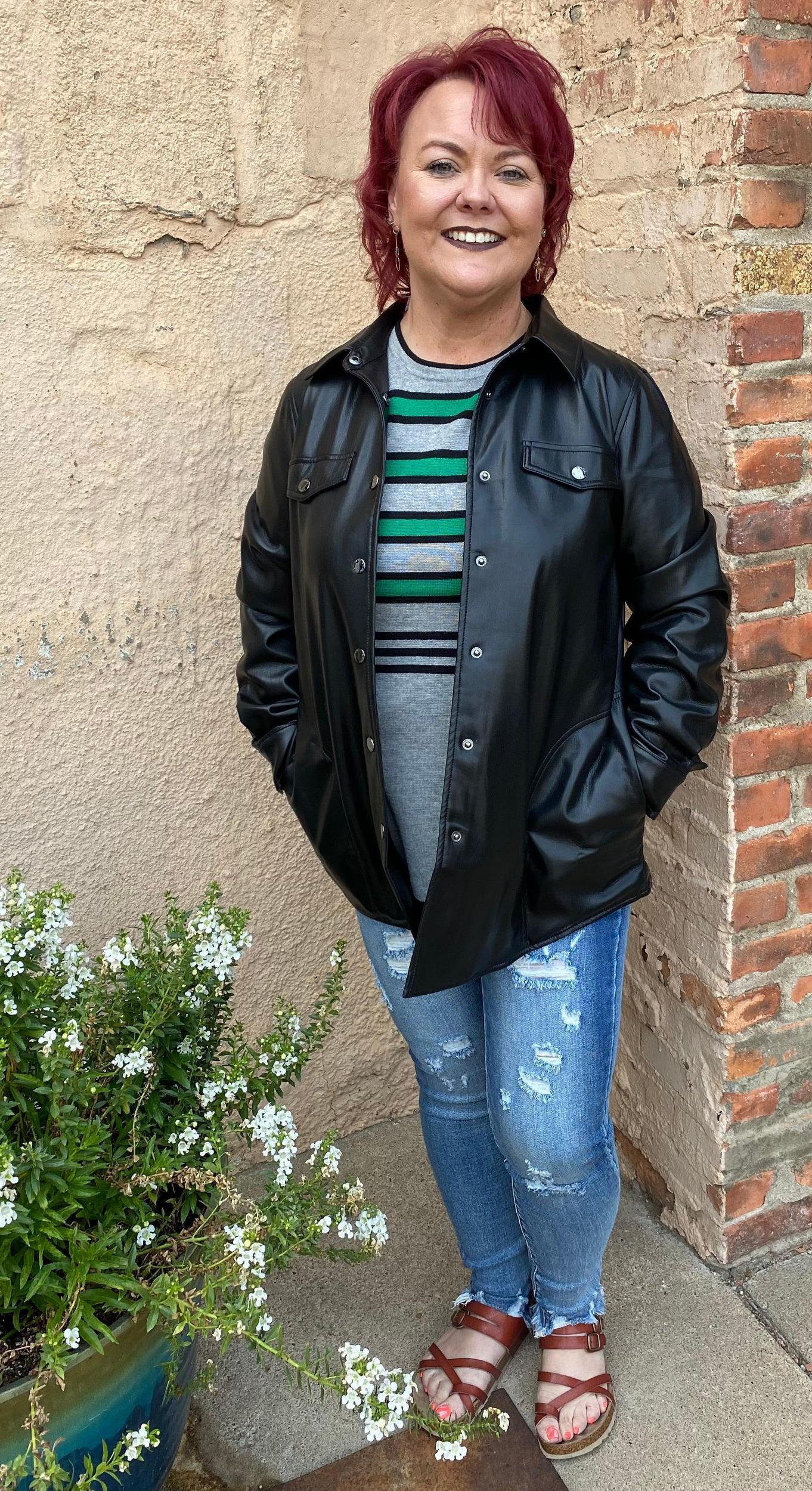 Bylyse Vegan Leather Shirt / Jacket Product Image